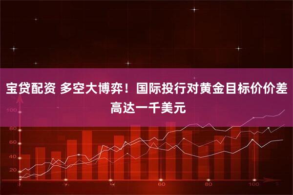 宝贷配资 多空大博弈！国际投行对黄金目标价价差 高达一千美元