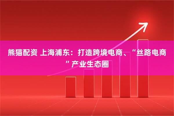 熊猫配资 上海浦东：打造跨境电商、“丝路电商”产业生态圈