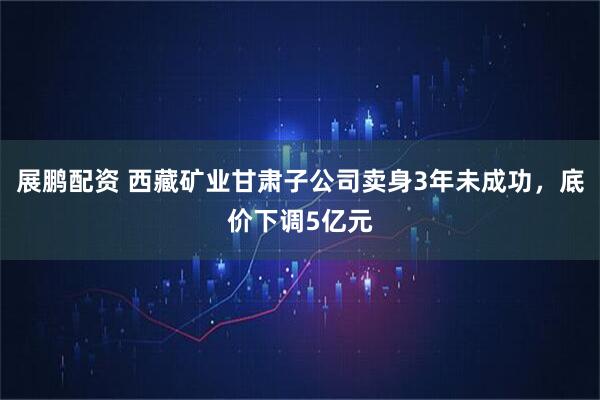 展鹏配资 西藏矿业甘肃子公司卖身3年未成功，底价下调5亿元